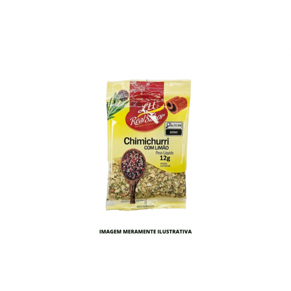 TEMPERO REAL SABOR CHIMICHURI COM LIMAO 1X50X12G